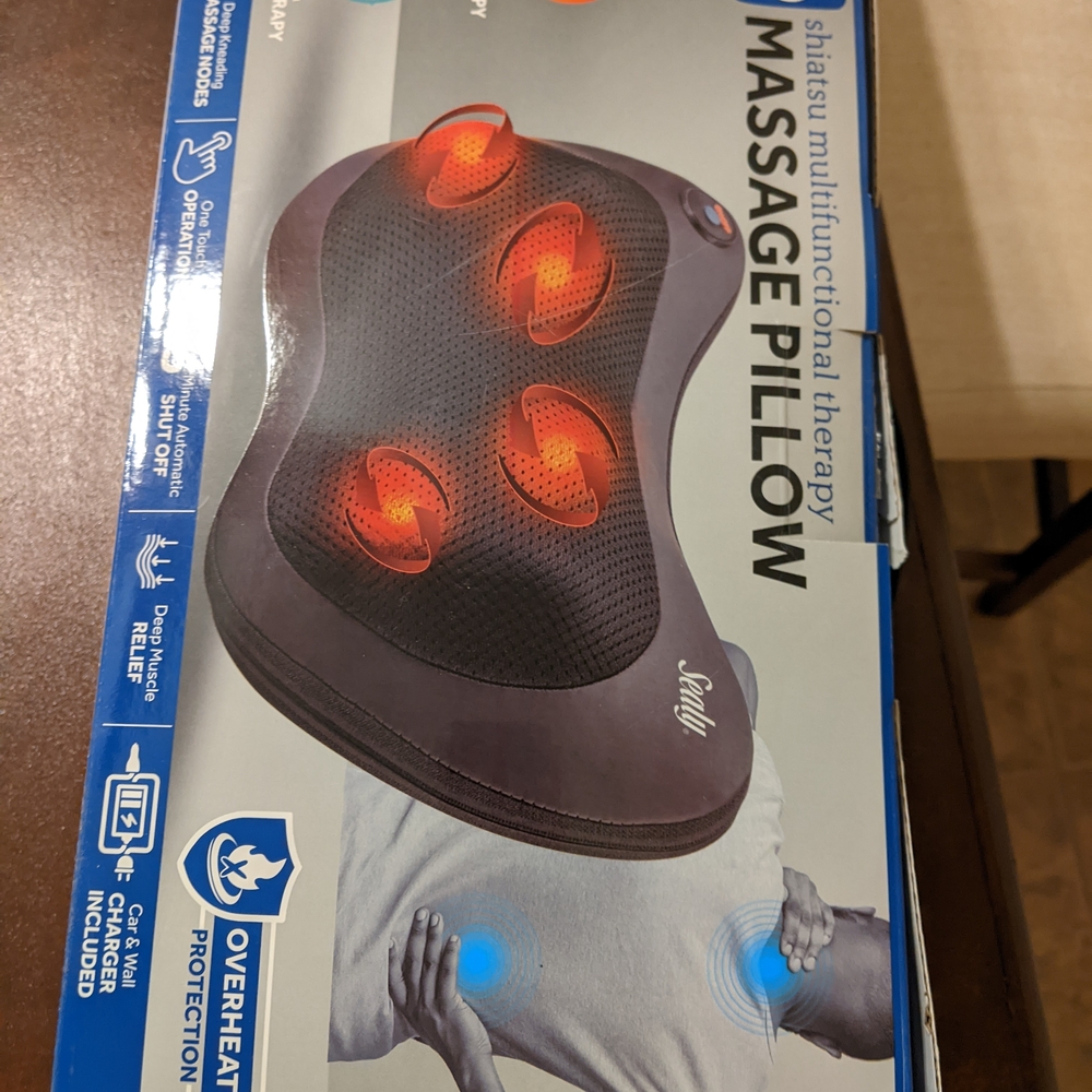 Sealy Massage Pillow With Infrared Heat Therapy